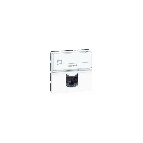 Prise RJ45 Programme Mosaic Catégorie 6A STP 2 modules Blanc LCS² LEGRAND 076576