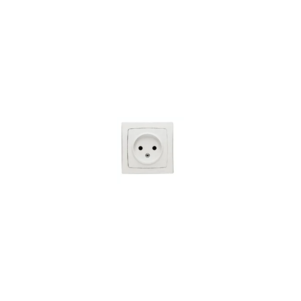 Prise 2P avec éclips de protection appareillage saillie complet Blanc 16A LEGRAND 086022