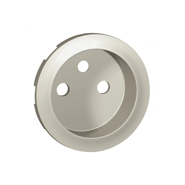 Enjoliveur Céliane standard pour prise 2P+T Titane - Legrand 068412