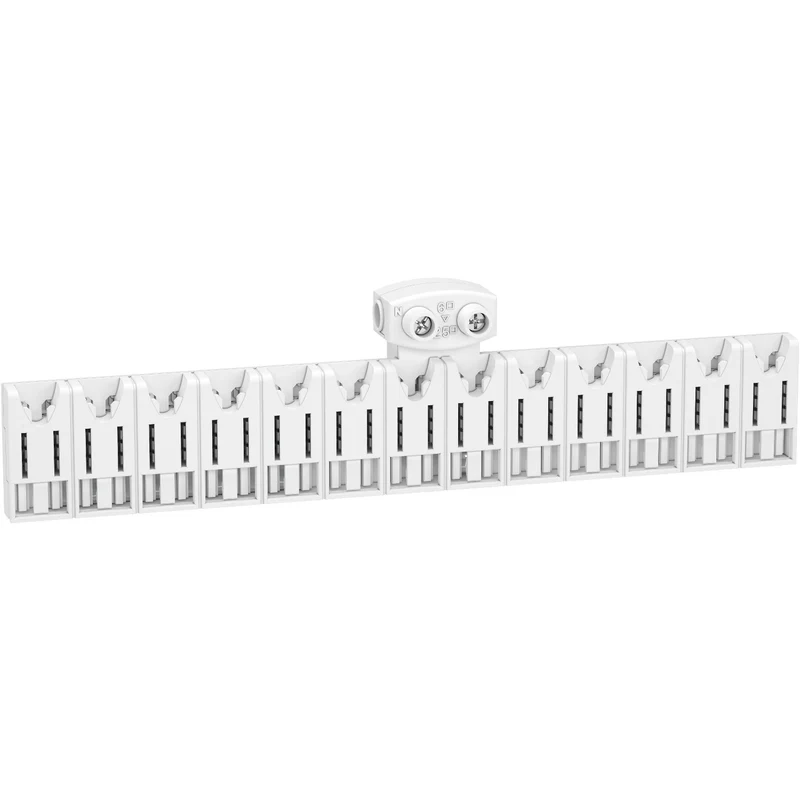 Resi9 - répartiteur système embrochable XE avec connecteur 13 modules - Schneider R9EXHC13
