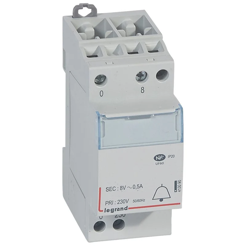 Transformateur pour sonnerie 8V 4VA LEGRAND 413090