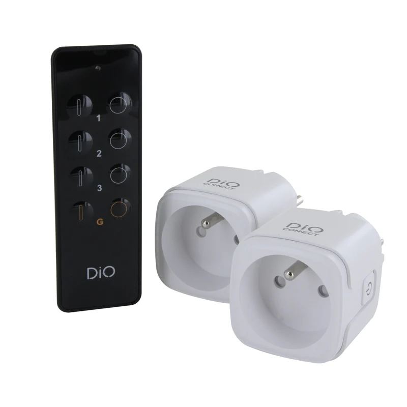 2 Connected plugs with remote control - DiO Connect