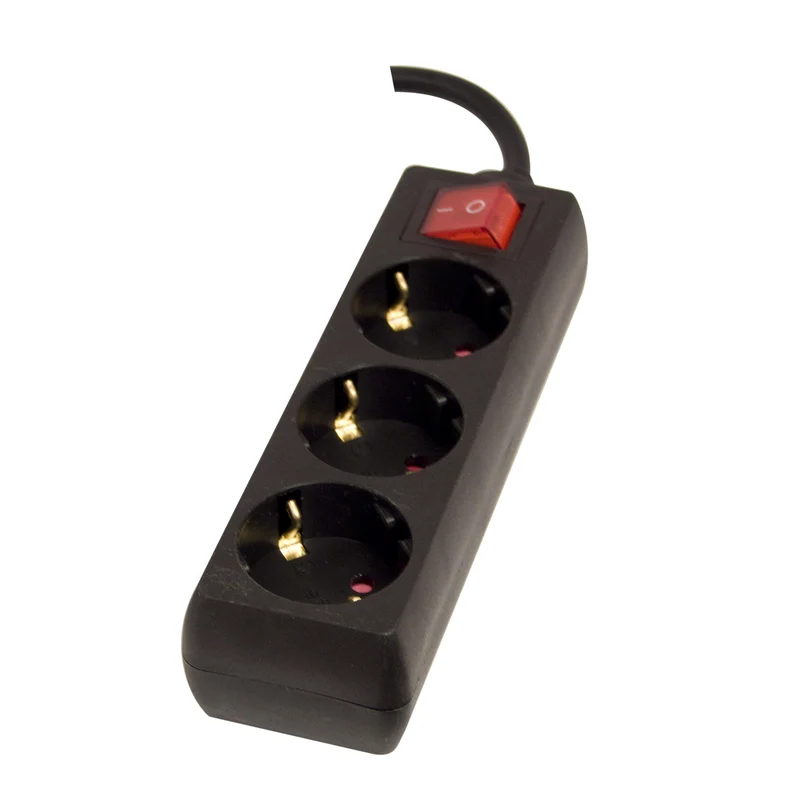 Power strip 3 x 16 A with switch - 3 m - Black (SCH)