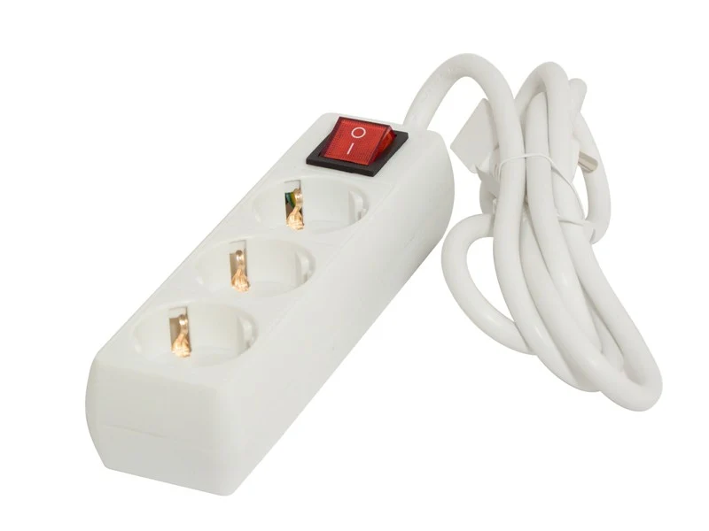 Power strip 3 x 16 A with switch - 1.5 m - White (SCH)
