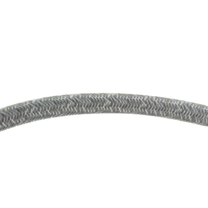Fabric cable 3 m - two-tone light grey