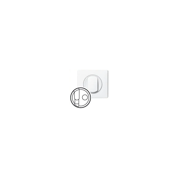 Enjoliveur pour prise téléphone RJ 45 + TV simple programme Céliane blanc LEGRAND 068239