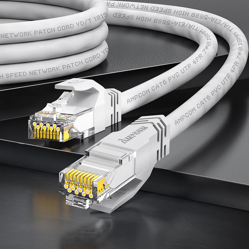 AMPCOM CAT6 Unshielded (UTP) PVC Network Patch Cable for Home or Data Center