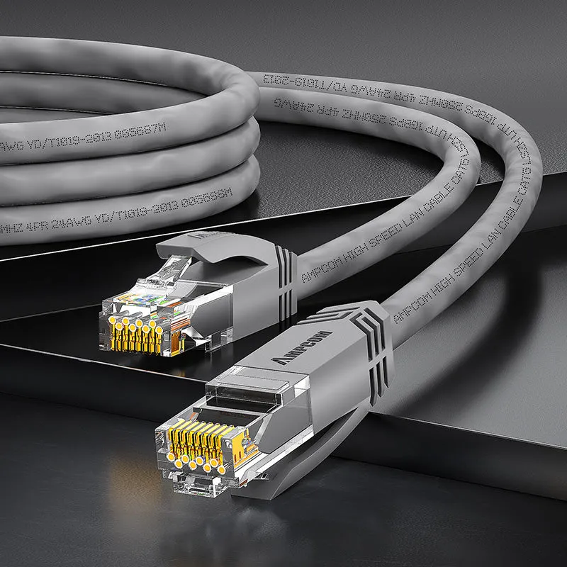 AMPCOM CAT6 UTP 24AWG LSZH Patch Cable for Data Center Cabling or Surveillance System Wiring