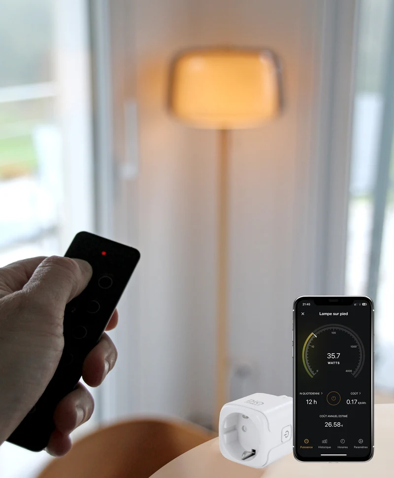 2 Connected plugs (SCH) with remote control - DiO Connect