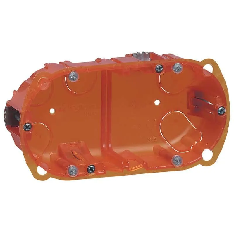 Boîte d'encastrement multi-matériaux Batibox 2 postes p.50mm Legrand 080122