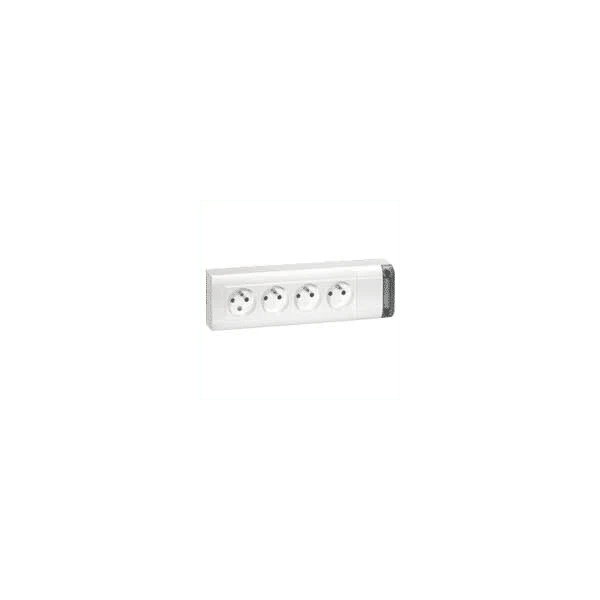 Bloc multiprise fixable 4X2P+T LEGRAND 050610