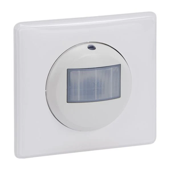 Détecteur mural de mouvement autonome ECO1 Céliane 2 fils sans Neutre 100W LED complet plaque blanche Legrand 048896A