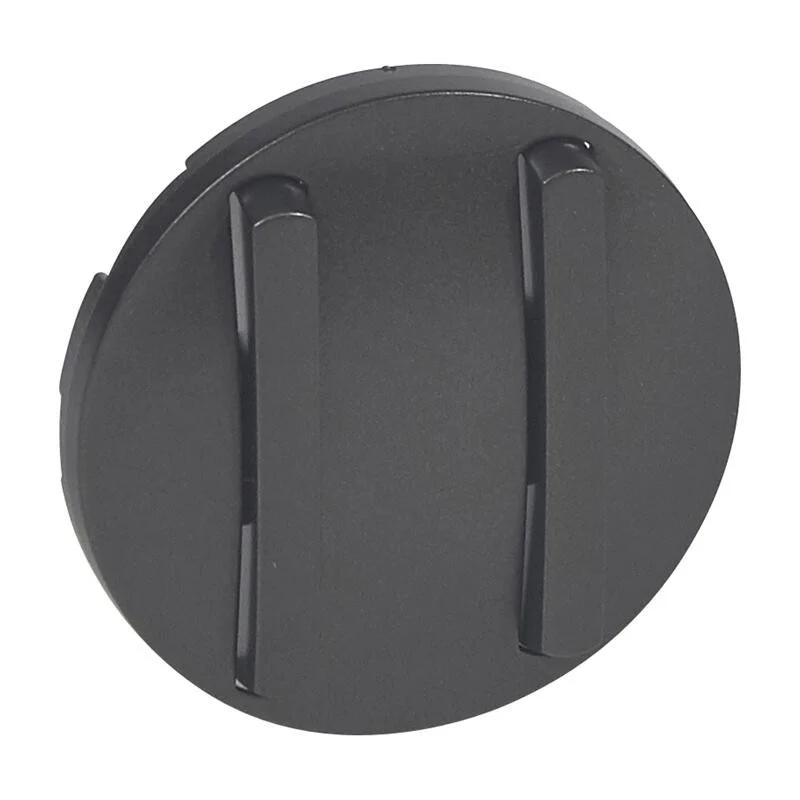 Enjoliveur Céliane pour double va-et-vient et poussoir doigts étroits Graphite 065202