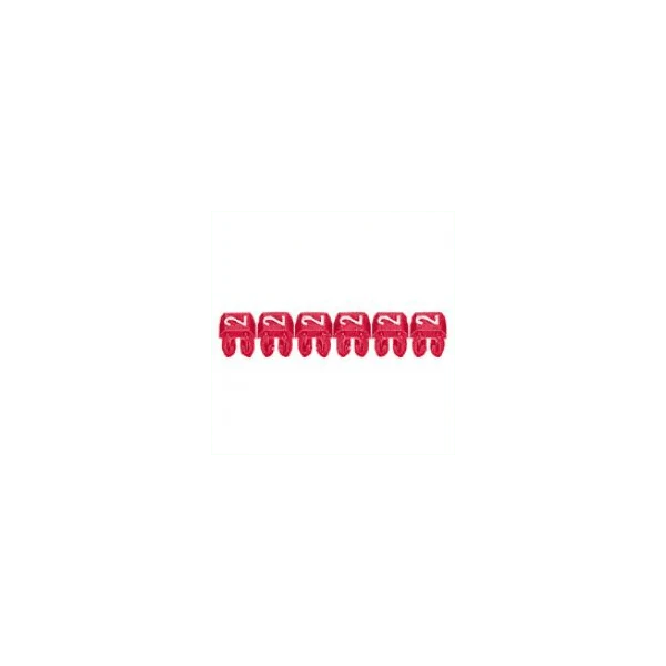 Repère CAB 3 pour filerie 1,5 à 2,5 mm² chiffre 3 orange 038223