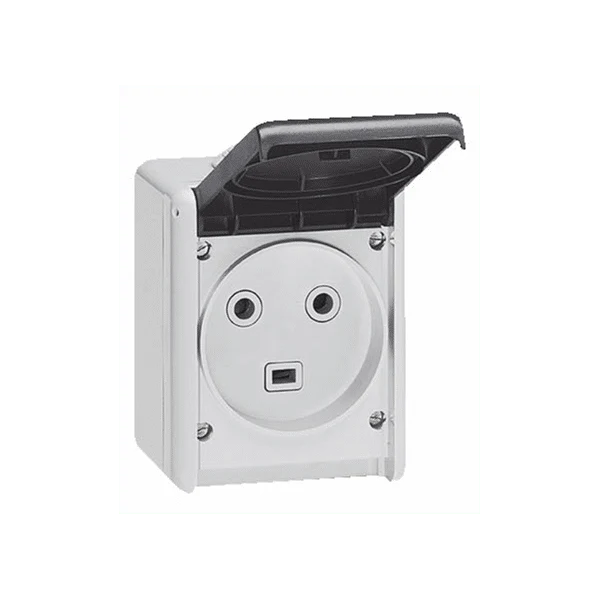 Prise plexo saillie étanche 2P+T 32A IP44 LEGRAND 055872
