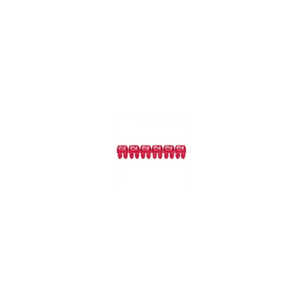 Repère CAB 3 pour filerie 0,5 à 1,5 mm² chiffre 3 orange 038213