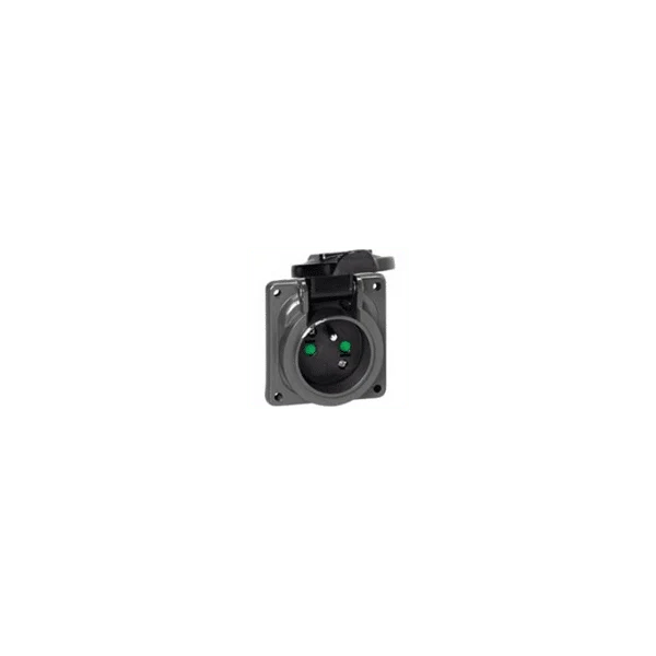 Prise fixe 2P+T à brochage domestique Hypra IP44 250V 053903