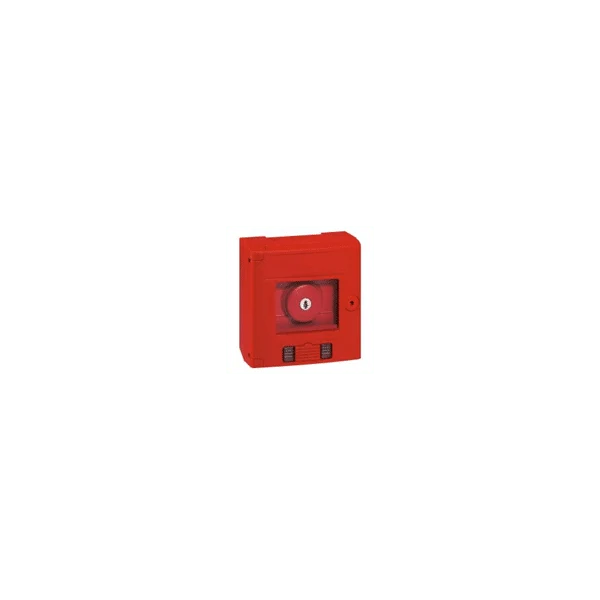 Coffret de sécurité ''bris de glace'' coup de poing rouge avec voyant saillie 038009