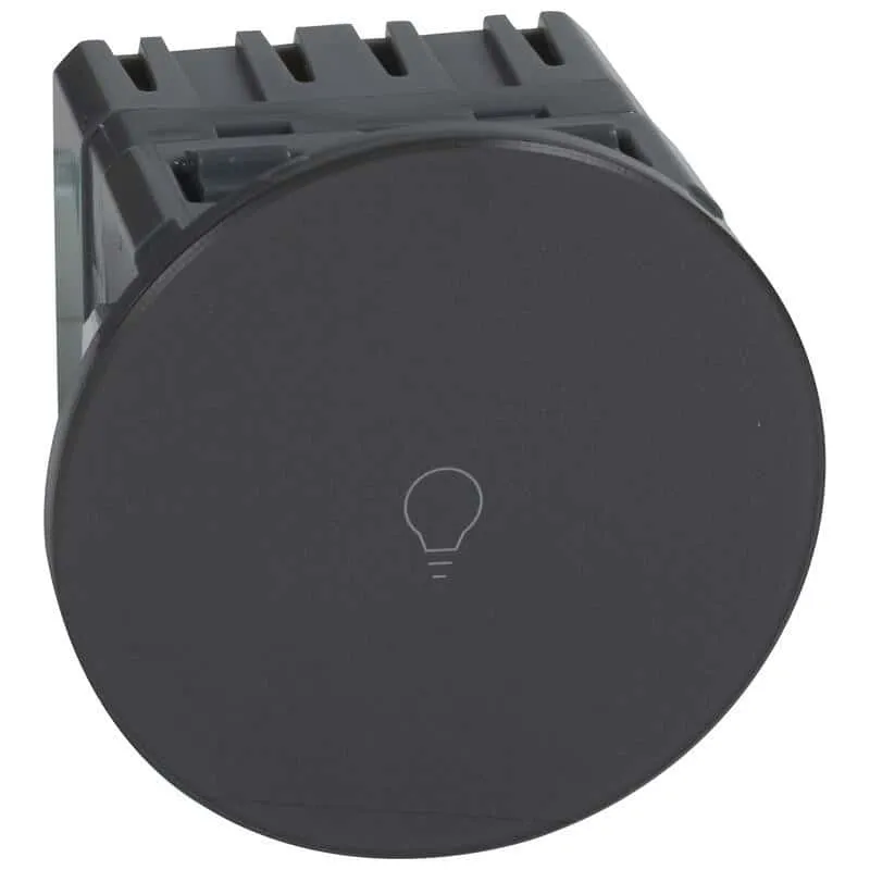 Interrupteur ou va-et-vient Céliane surface tactile avec neutre 1000W graphite Legrand 067019