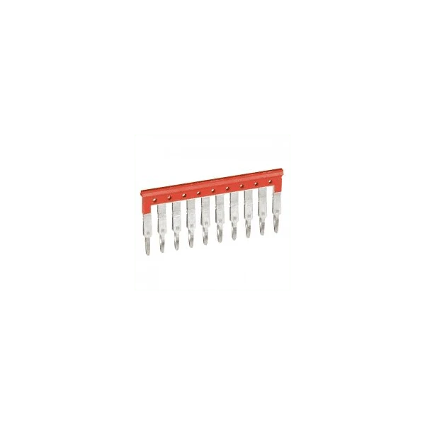 Peigne bloc jonction Viking 3 vis et ressort pour 10 blocs pas de 5 rouge 037501