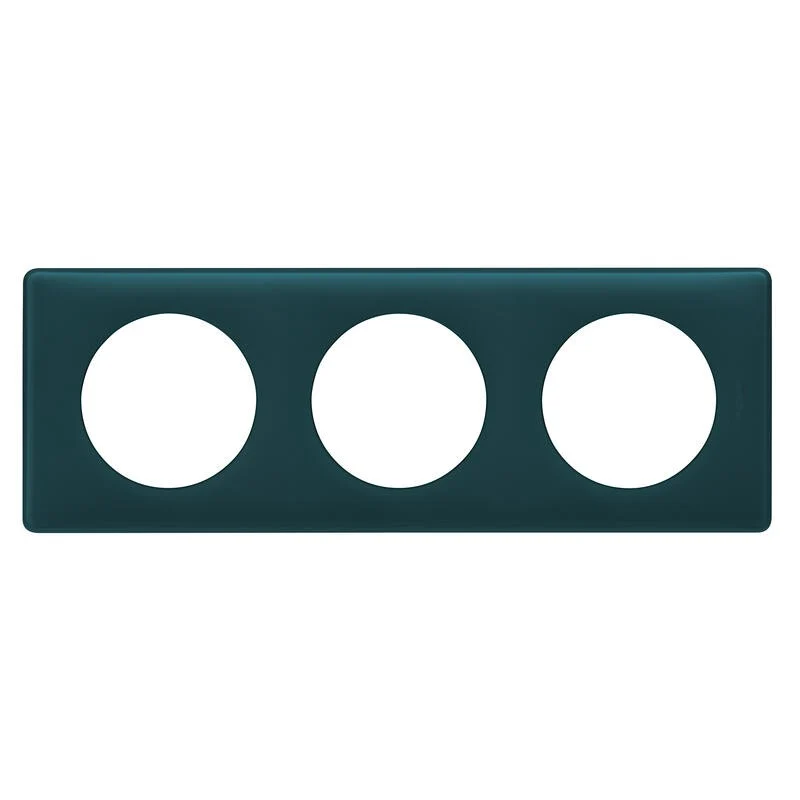 Céliane plaque Poudré 3 postes Bleu vert Legrand 066773