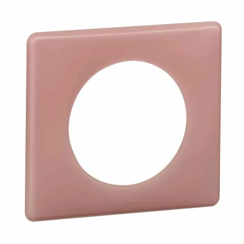 Céliane plaque Poudré 1 poste Vieux rose Legrand 066761