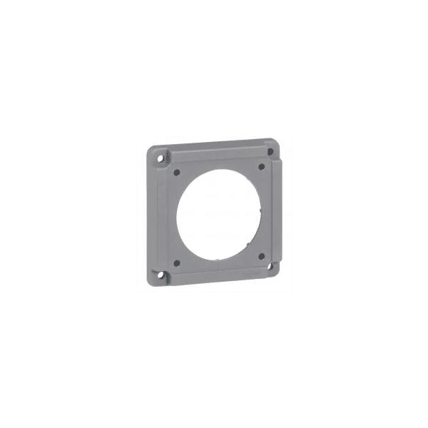 Plaque adaptation Hypra pour socle brochage domestique/coffret de prises 052118