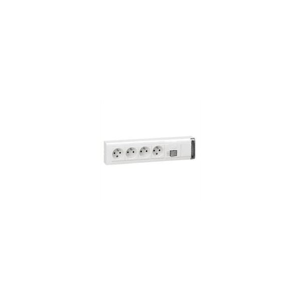 Prises interrupreur voyant 4x2P+T LEGRAND 050613