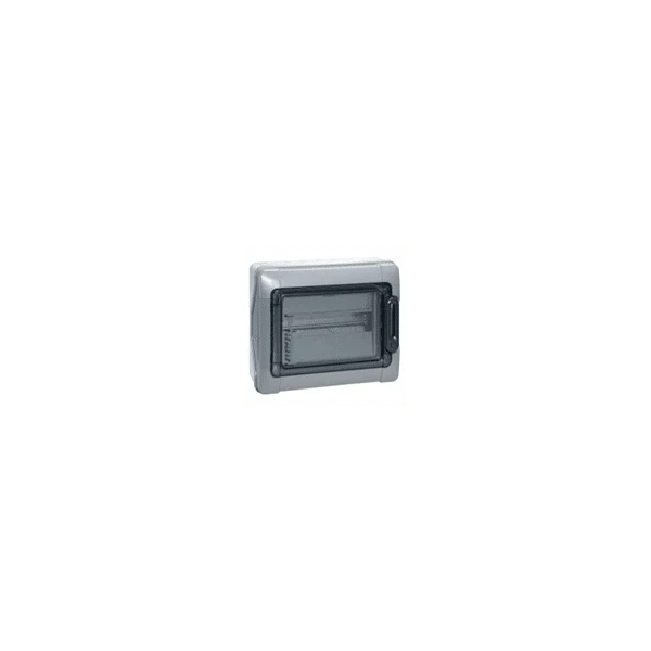 Coffret Plexo 12 modules étanche IP 65/IK 09 Gris 001921