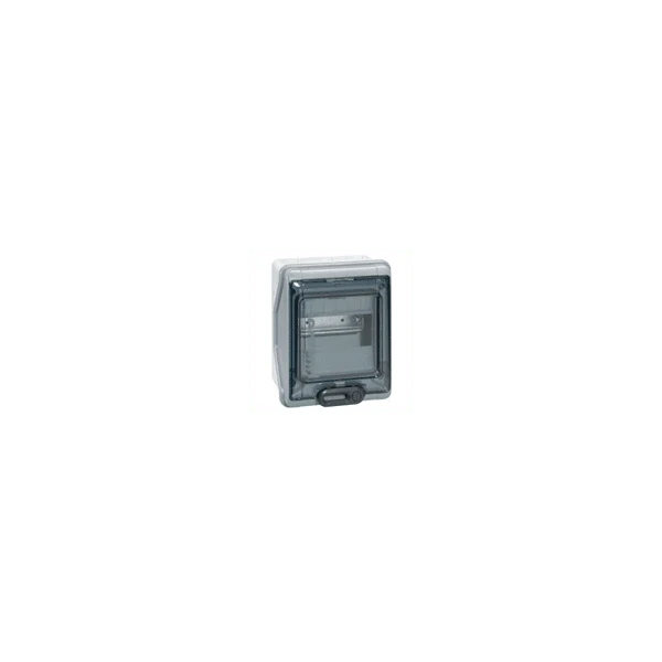 Coffret Plexo 6 modules étanche IP 65/IK 09 Gris 001906