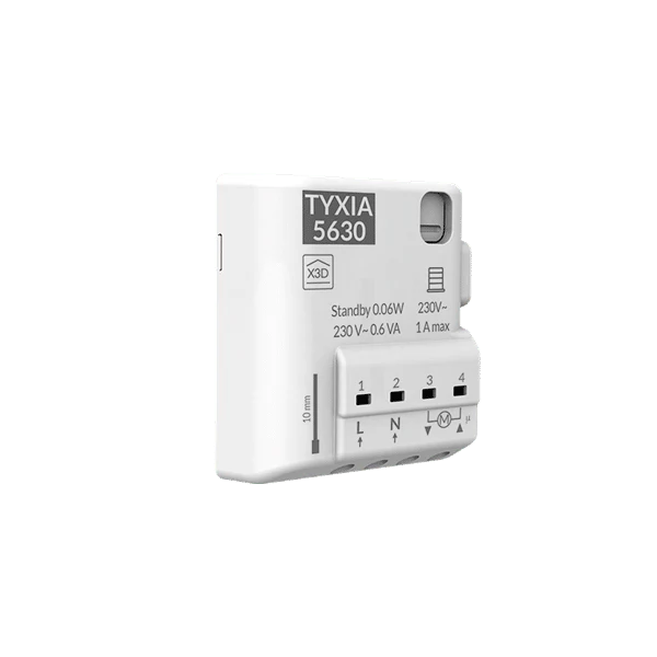 Récepteur radio Tyxia 5630 - 230V pour moteur de volet roulant jusqu'à 1A - Delta Dore 6351401