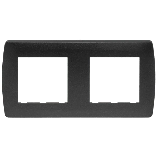 Plaque anthracite 2 postes Esprit 61997