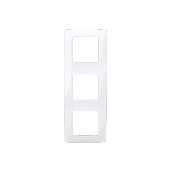 Plaque 3 postes blanc gamme Esprit EUROHM 61898