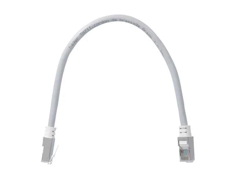 HAGER Cordon de brassage RJ45/RJ45 Grade 3 0.30m TN711
