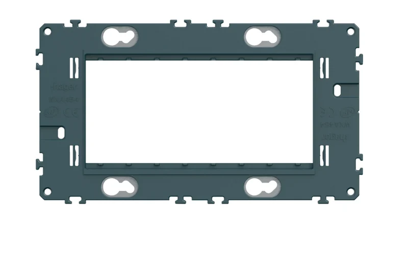 Support Gallery 4 modules entraxe 57 mm - Hager WXA454