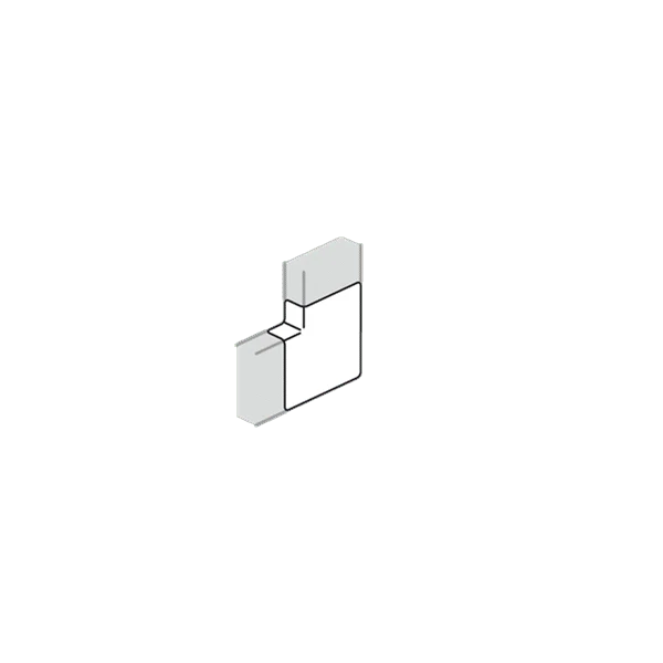 Angle plat pour goulotte appareillable 50x130mm blanc HAGER GBD5013159016