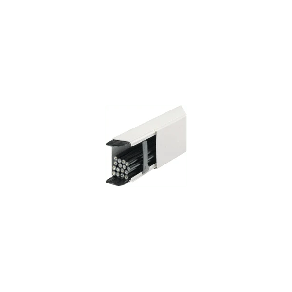 Goulotte LIFEA 60X90mm blanc avec 2 eclisses + 4 agrafes HAGER LFF6009009016