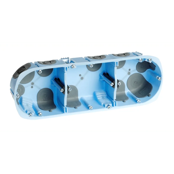 Boîte d'encastrement triple Xl airmetic D67 P40mm EUROHM 52066