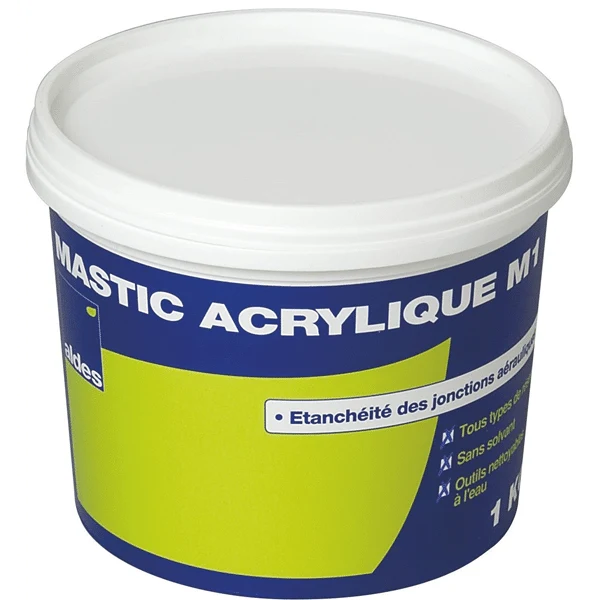 Mastic acrylique d’étanchéité pot 1kg ALDES 11091077