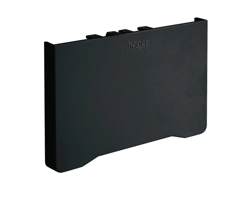 Embout pour goulotte appareillable 50x85mm noir HAGER GBD5008569011