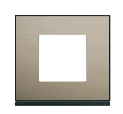 Hager - Plaque de finition Gallery 1 poste Bronze WXP2202