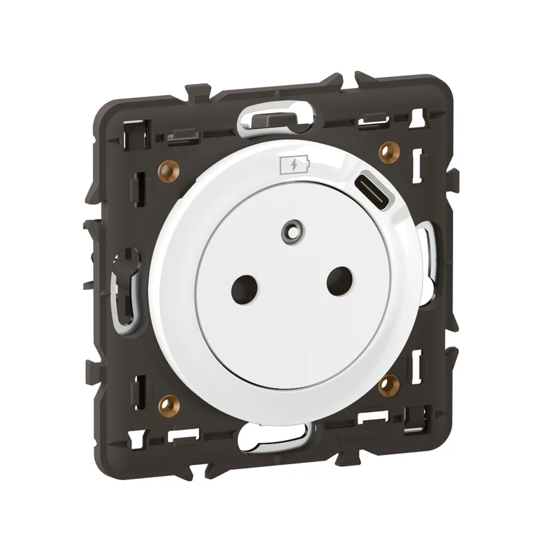 Céliane - prise de courant surface avec prise USB Type-C blanc - Legrand CB0140