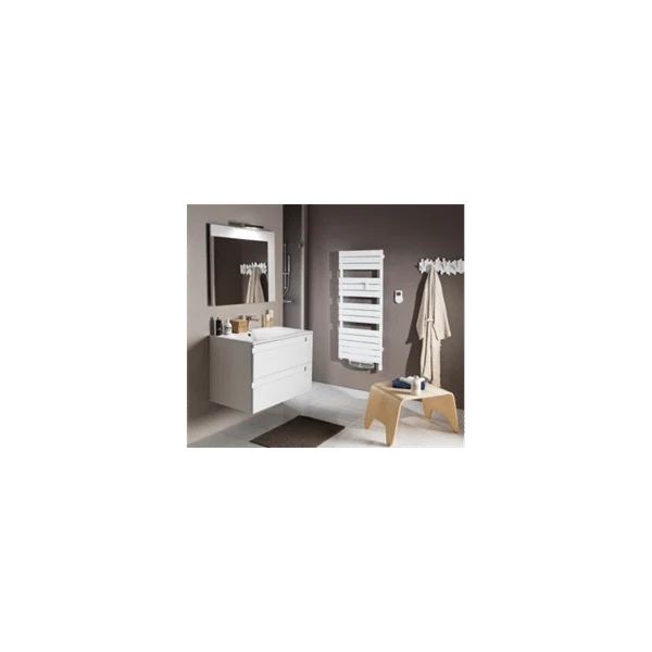 Sèche-serviettes Adélis digital avec soufflerie 1500 W blanc brillant ATLANTIC 861914