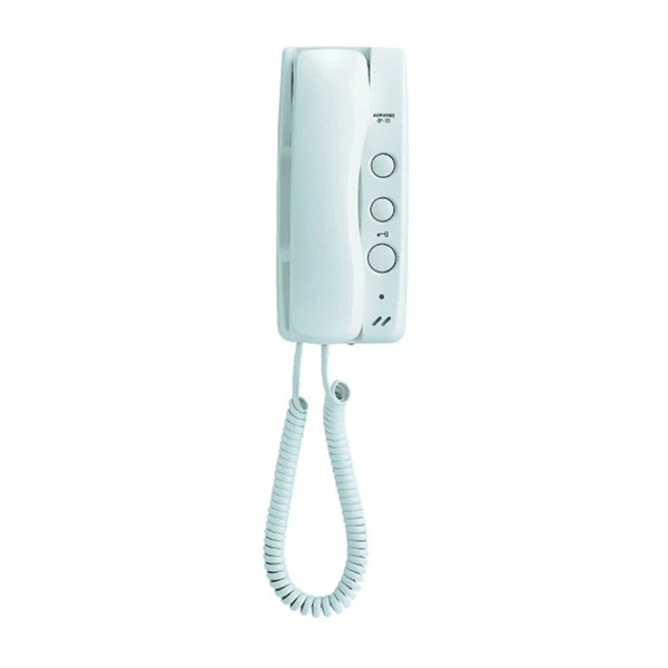 Poste audio combiné avec secret 1 bouton commande - 1 bouton avec appel gardien et buzzer porte palière - AIPHONE GF1DK
