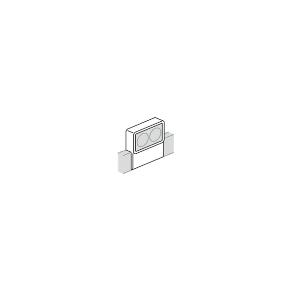 Support double appareillage saillie legrand 12x30mm blanc HAGER ATA123499016