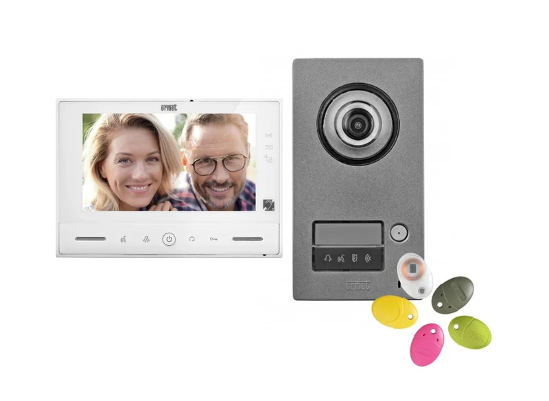 Kit interphone vidéo couleur Note 2 mains libre URMET 1723/71