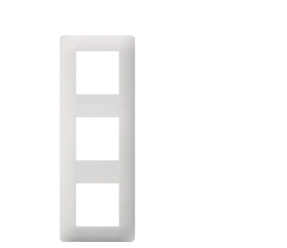 HAGER Essensya plaque 3 postes entraxe 71mm blanc WE403