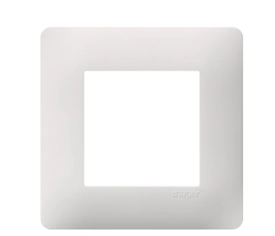 HAGER Essensya plaque 1 poste blanc WE401