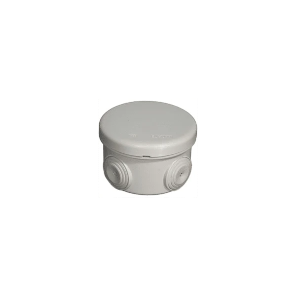 Boîte de dérivation étanche - ronde diamètre 80mm 4 entrées IP55 - EUROHM 50002