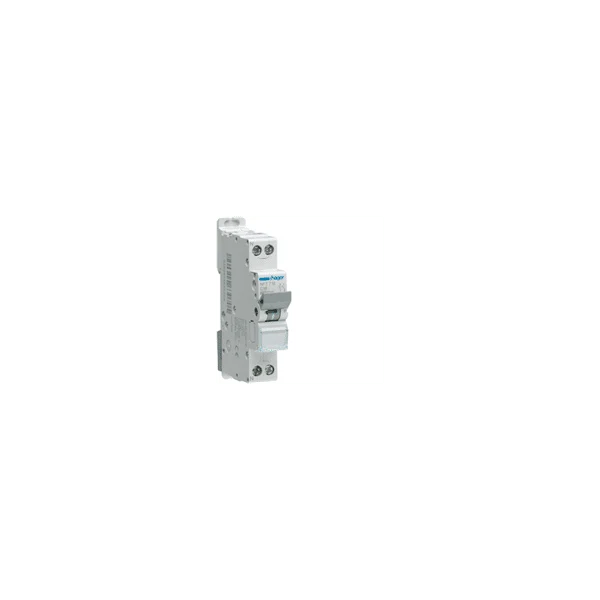 Disjoncteur 1P+N 6/10kA courbe C 20A 1 module HAGER NFT720